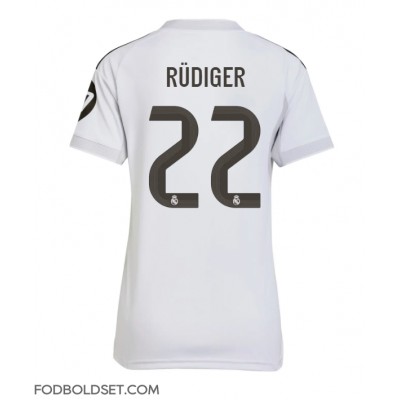 Real Madrid Antonio Rudiger #22 Hjemmebanetrøje Dame 2025-26 Kortærmet Real Madrid Antonio Rudiger #22 Hjemmebanetrøje Dame 2025-26 Kortærmet